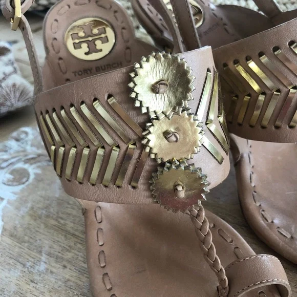 HPx2! Tory Burch Caylan Sandals. Size 8.5, 5” heel. Unworn. - Picture 10 of 15